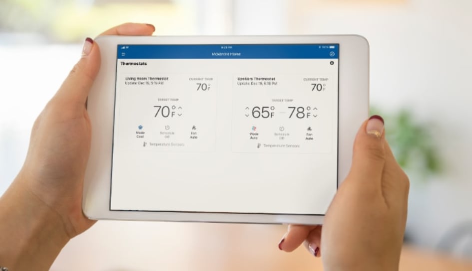 Thermostat control in Des Moines